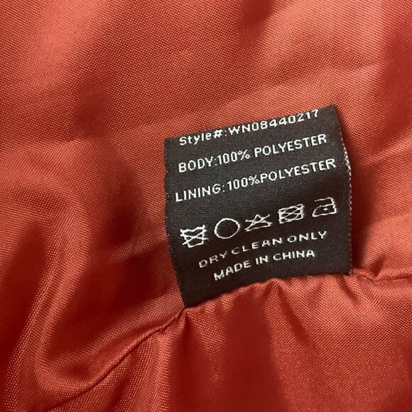 Missguided 10 Sleeveless Orange Longline Vest Jacket Duster Gilet Minimalist - Picture 8 of 10